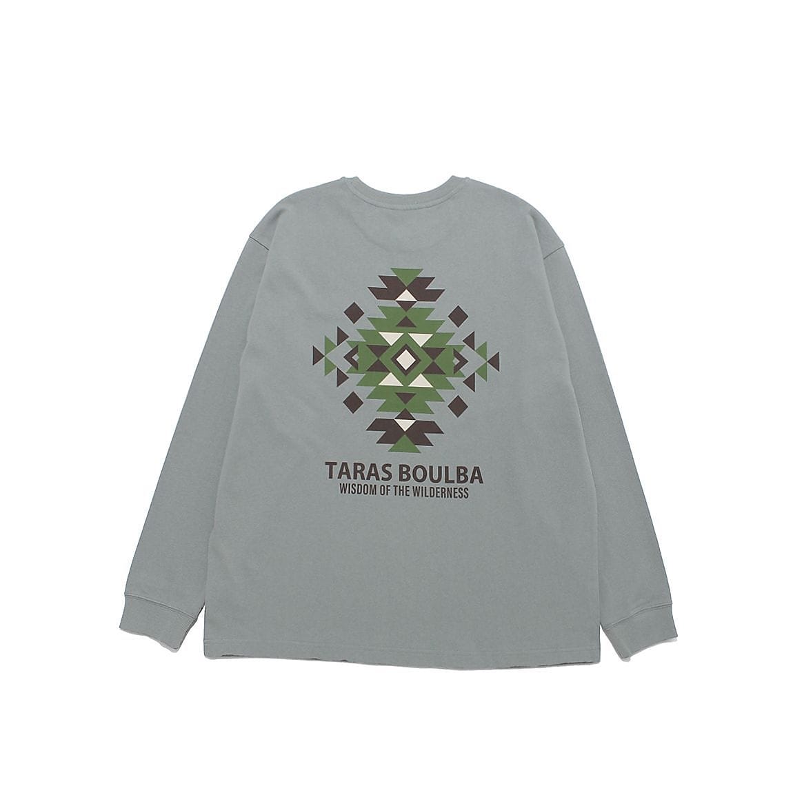 ヘビーコットンロングＴシャツ（幾何学）