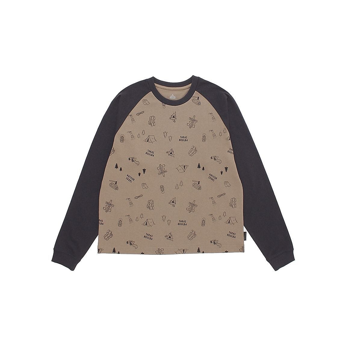 レディース ヘビーコットンロングTシャツ（総柄）