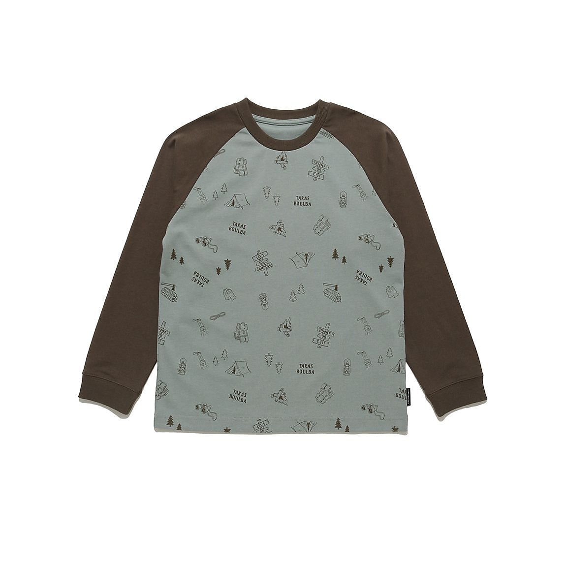 ジュニア ヘビーコットンロングTシャツ（総柄）