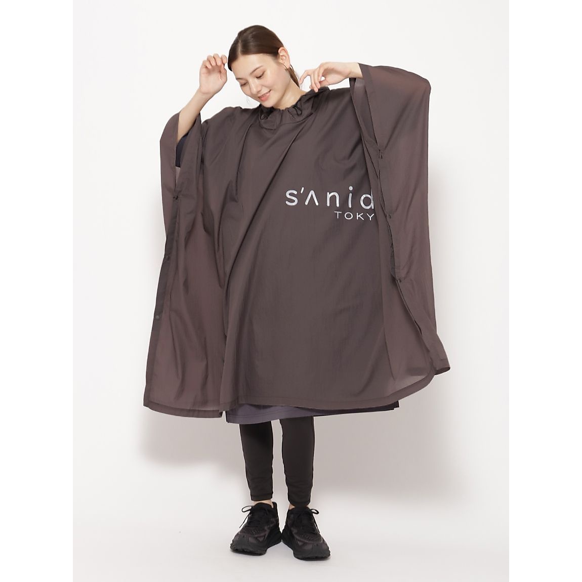 撥水NYLON　ポケッタブルポンチョUNISEX