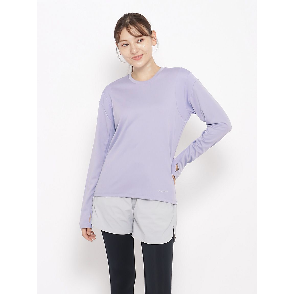 for RUN テックカノコ クルーネック長袖Tシャツ LADIES