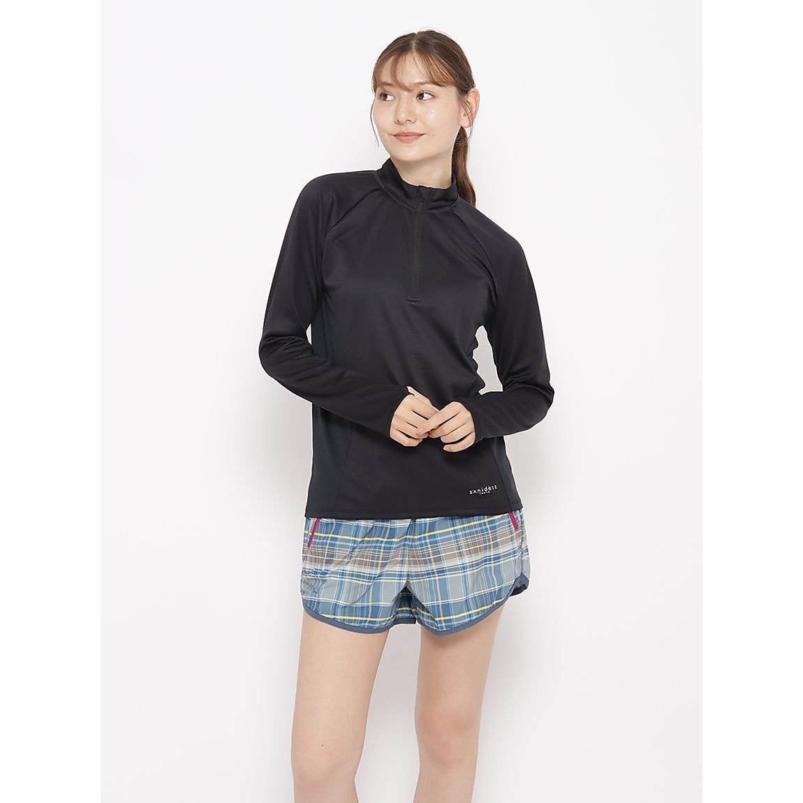 for RUN テックカノコ ハーフジップ長袖Tシャツ LADIES