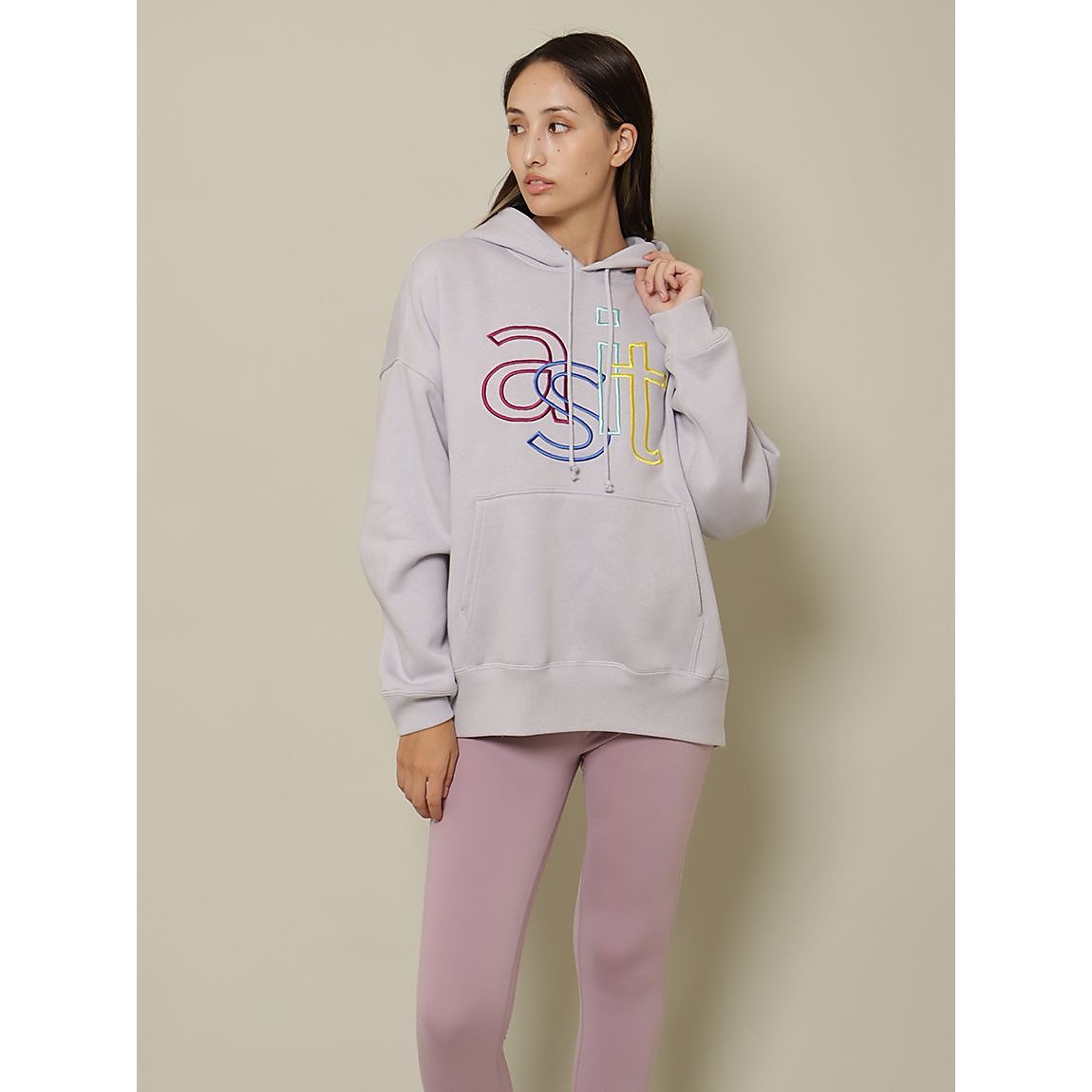 裏起毛スウェット エンブロフーディ