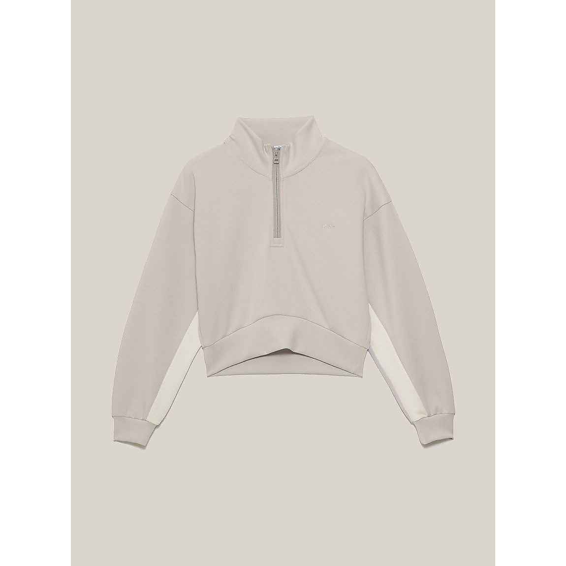 アクアスーティングクロップドハーフジッププルオーバー