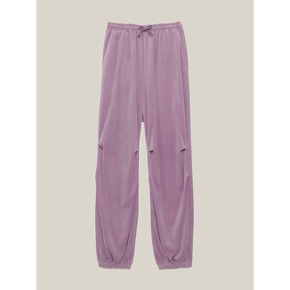 コンパクトベロアワイドパンツ