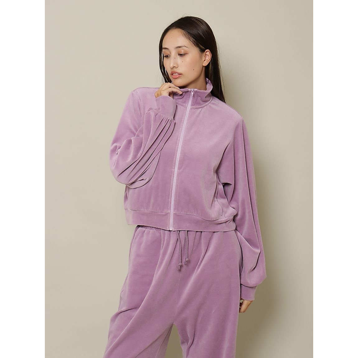 コンパクトベロアブルゾン