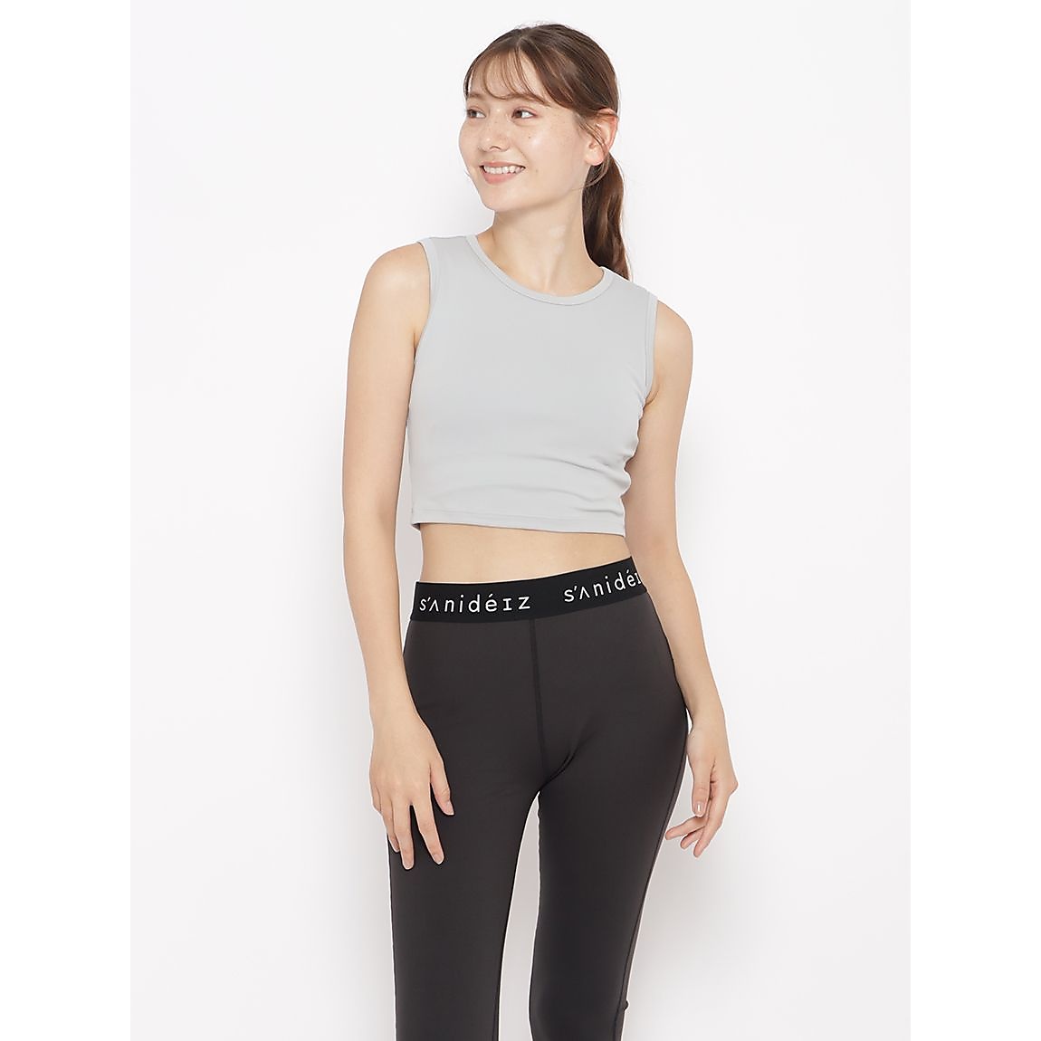 Cocotyベアスムース クロップトタンクトップLADIES