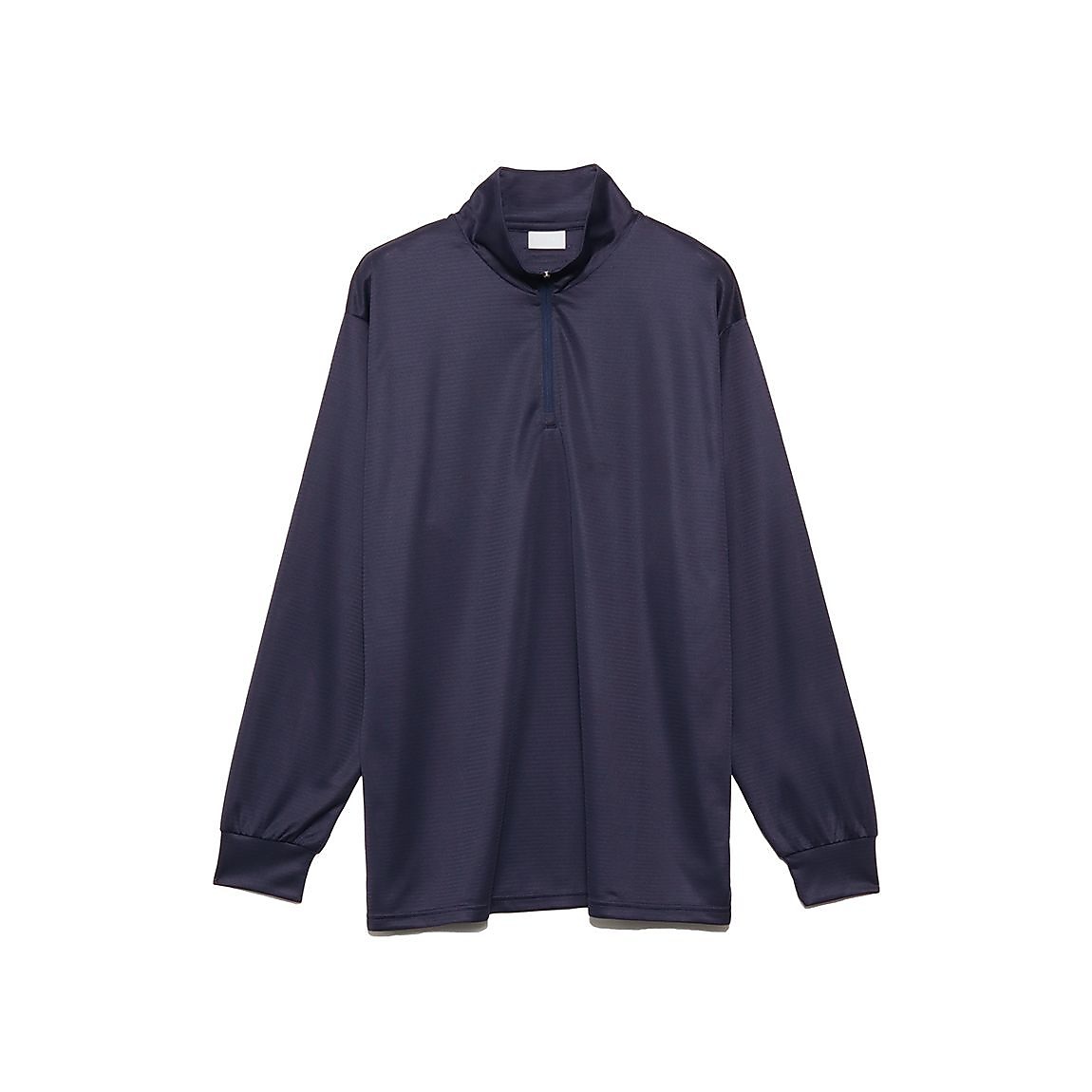 ハニカムドライスムース ハーフジップ長袖TシャツMENS