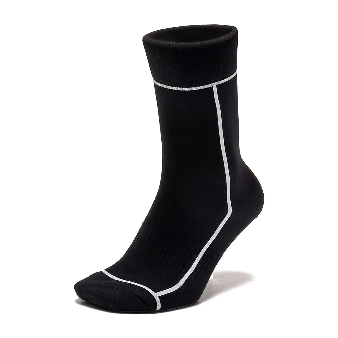 スーパーファインメリノウール 足底サポート付ソックス：ミドル