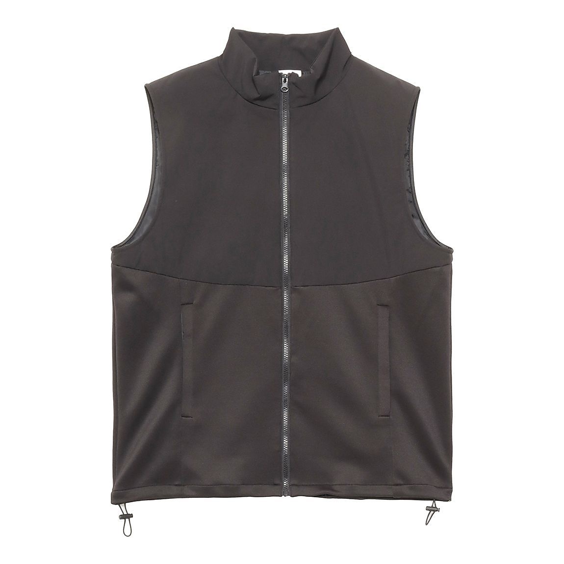 エステルタフタ中綿ハイブリッド スタンドカラーベストMENS