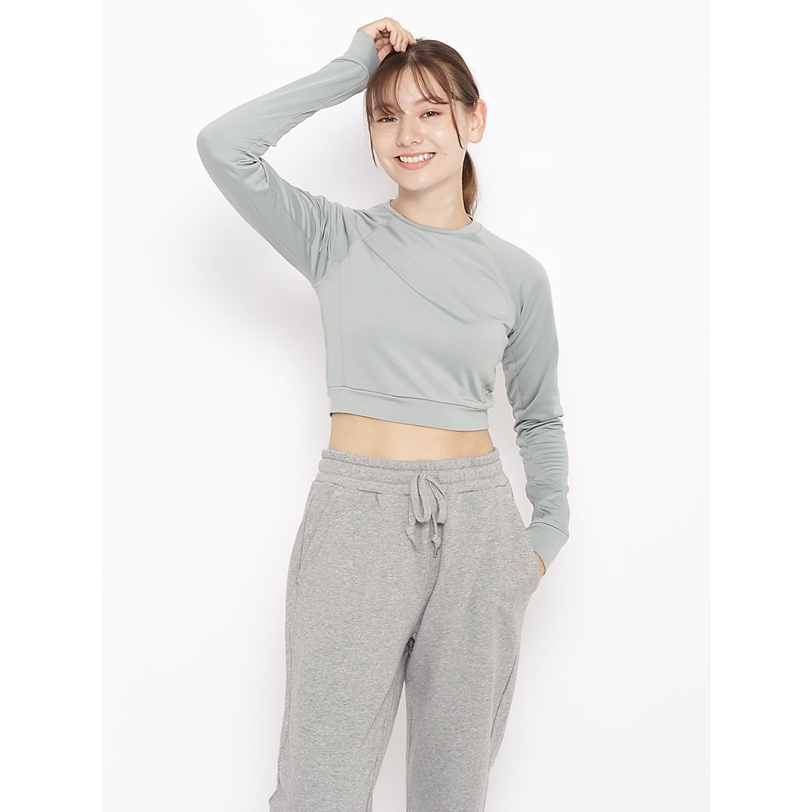 ソフトコンプレッションWARM クロップト長袖Tシャツ LADIES