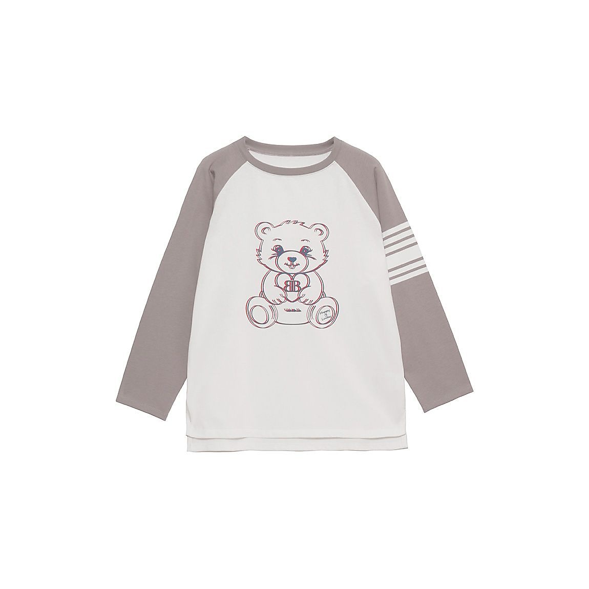 「BERRY BEAR」シリーズ プリントラグランTシャツ JUNIOR