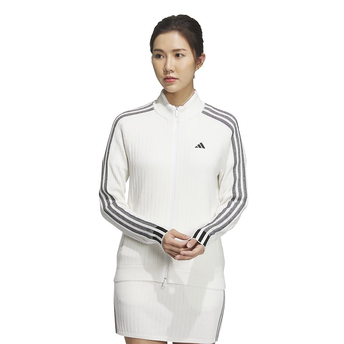 スリーストライプス　防風　長袖ライニングセーター