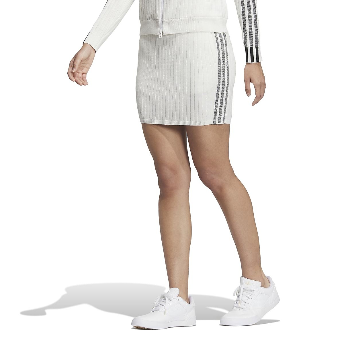 スリーストライプス　ニットスカート