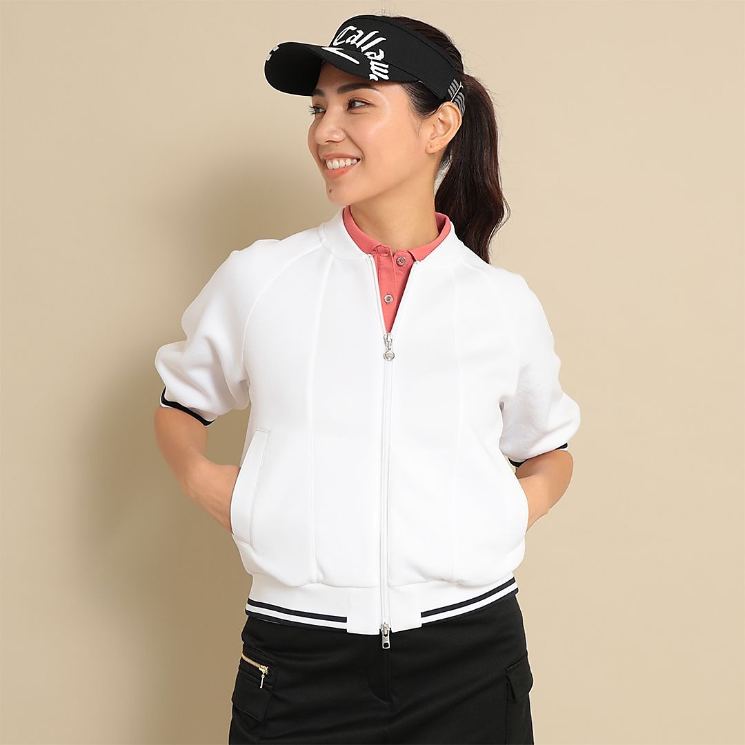 ダンボールスウェット半袖ブルゾン