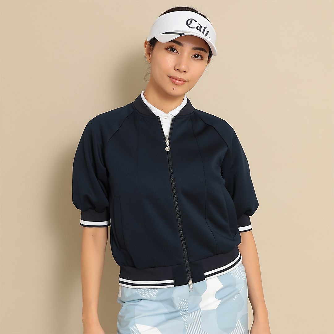 ダンボールスウェット半袖ブルゾン