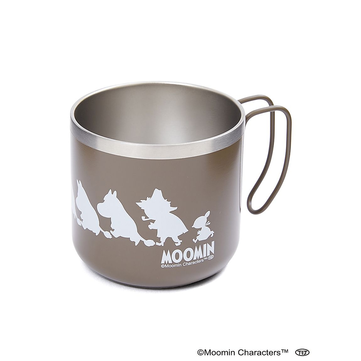 ダブルステンレスマグカップ 350(ムーミン)カーキ