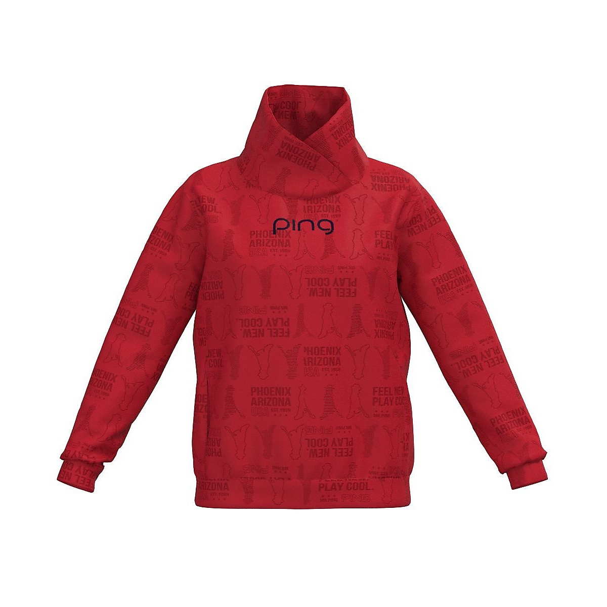 ＭＲ．ＰＩＮＧアルファベットシャドー柄ハイネック