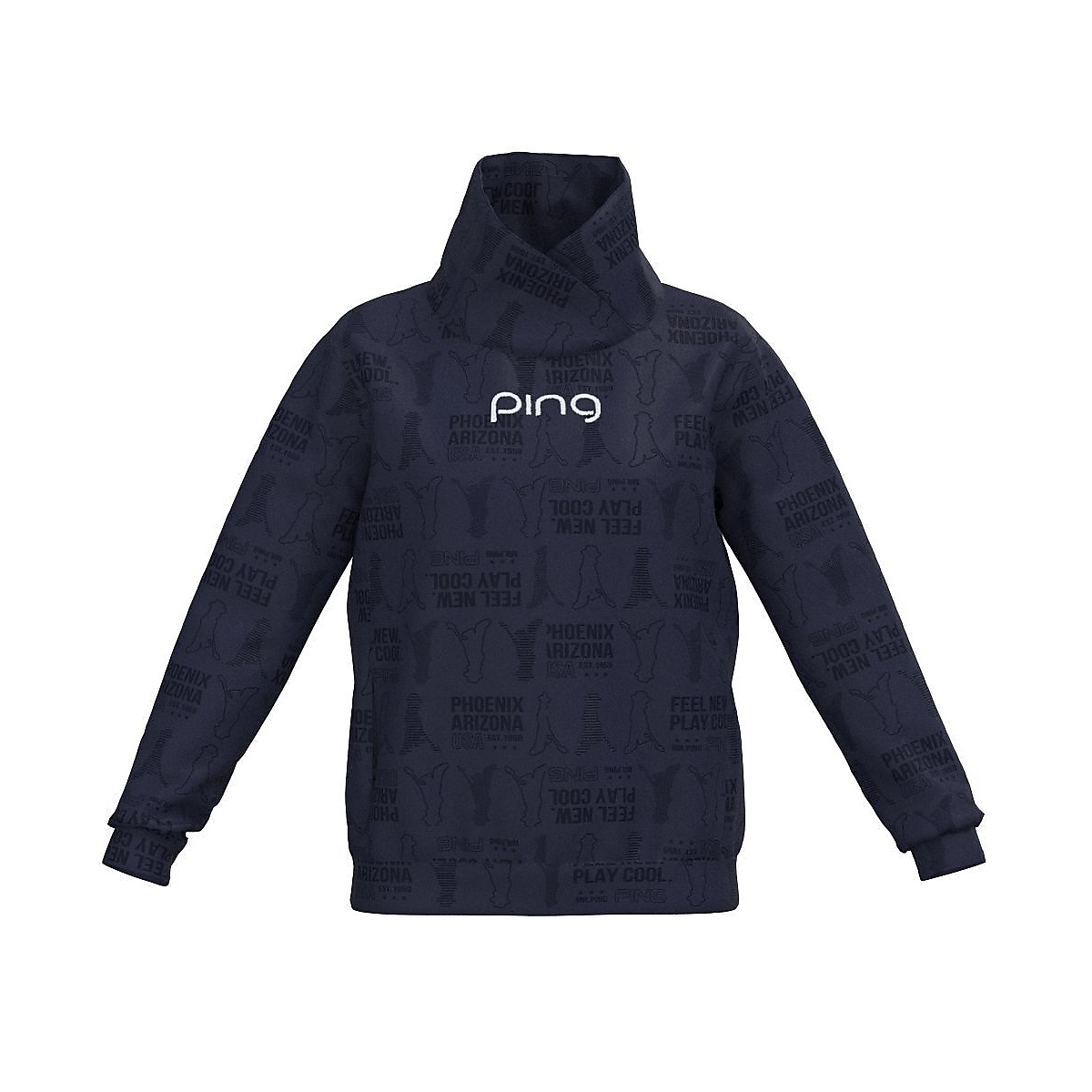 ＭＲ．ＰＩＮＧアルファベットシャドー柄ハイネック