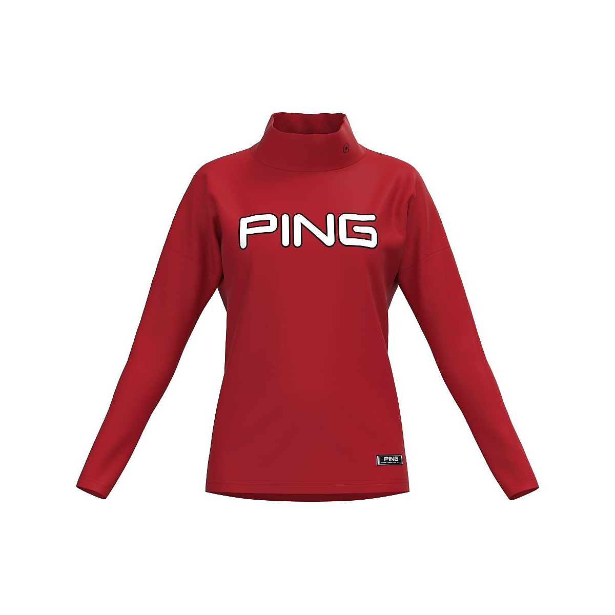 裏起毛ハイテンションピケハイネックシャツ