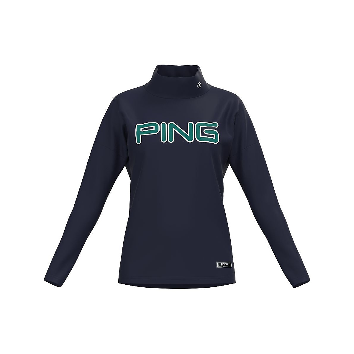 裏起毛ハイテンションピケハイネックシャツ