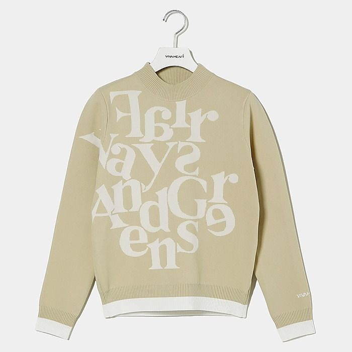 ビバハート　レディース　タイポグラフィＪＱニット