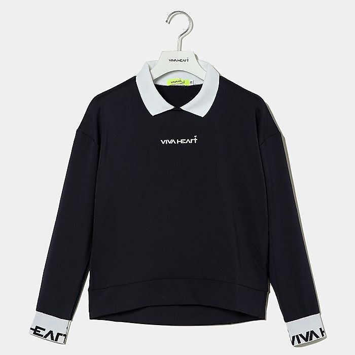 ビバハート　レディース　ストレッチウラケエリツキプルオーバー