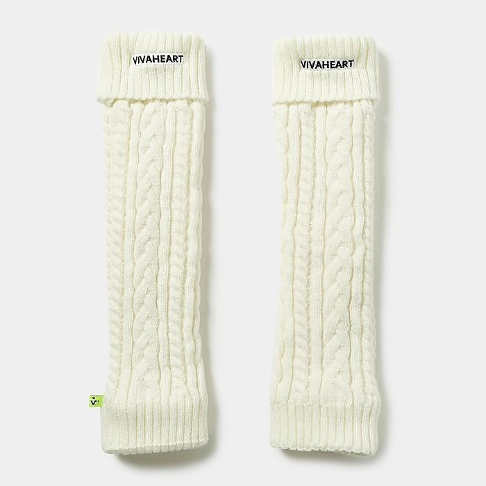 ビバハート　レディース　ケーブルアミウラボアリバーシブルレッグウォーマー
