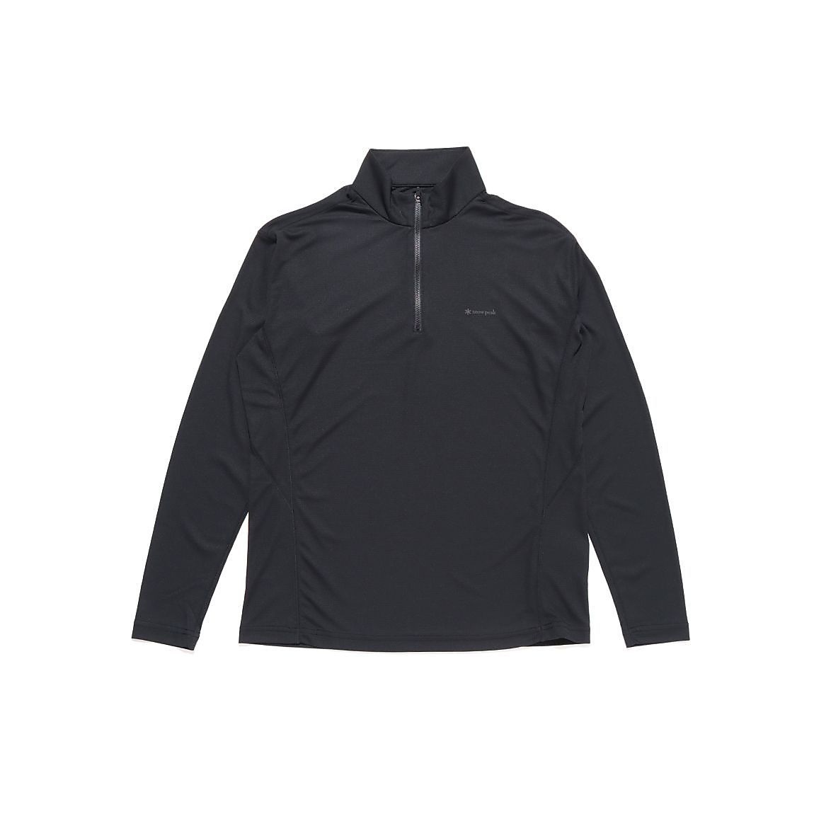PE POWER DRY HALF ZIP PULLOVER M BLACK
