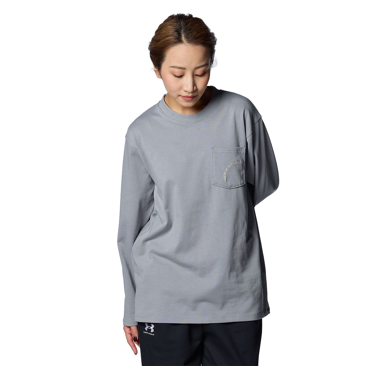 UA HW OVERSIZE GRAPHIC LONG SLEEVE T-SHIRT