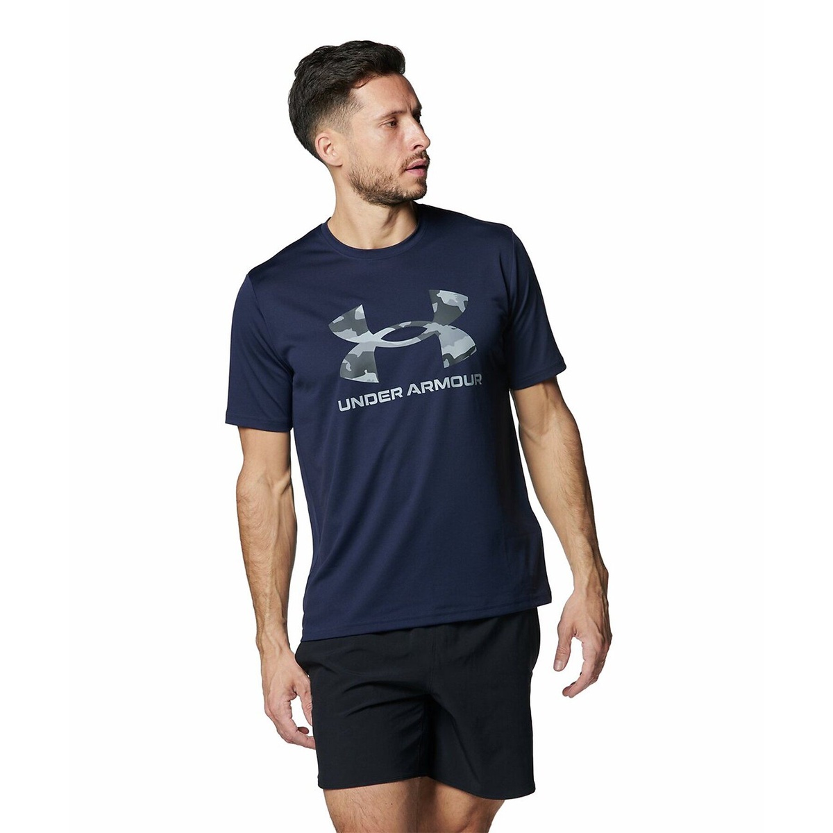 UA TECH CAMO BIG LOGO SHORT SLEEVE T-SHIRT