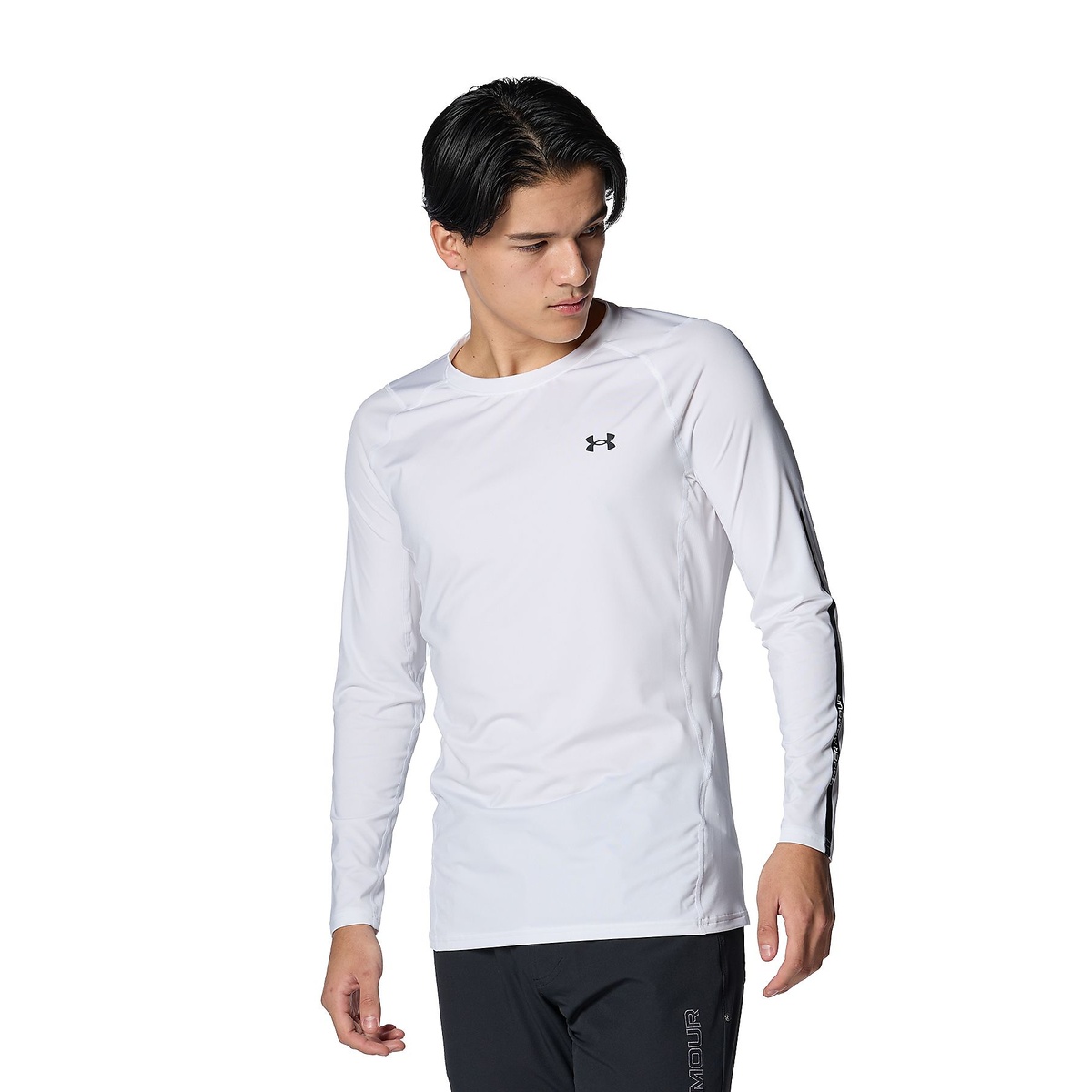 UA HG Fitted LS Crew NV