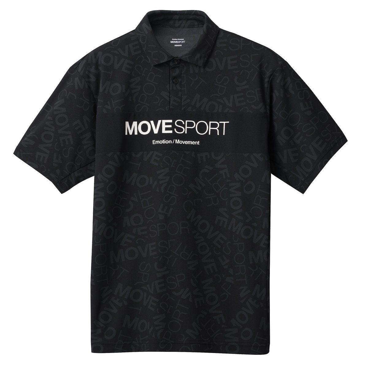 SUNSCREEN ミニ鹿の子 総柄グラフィック POLO