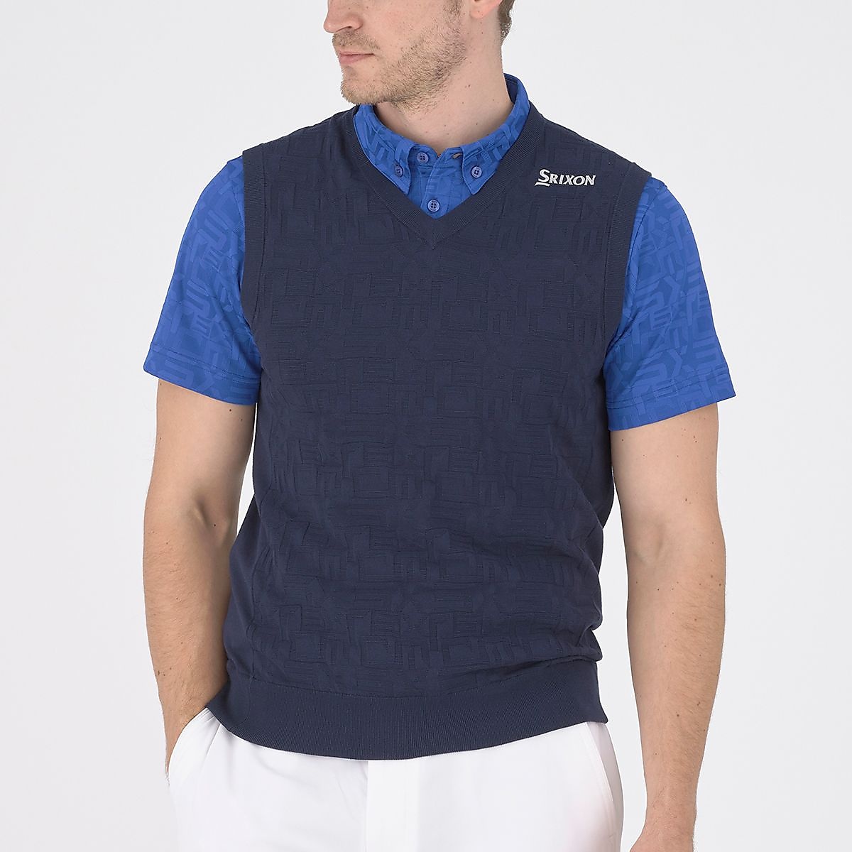 Vネックニットベスト