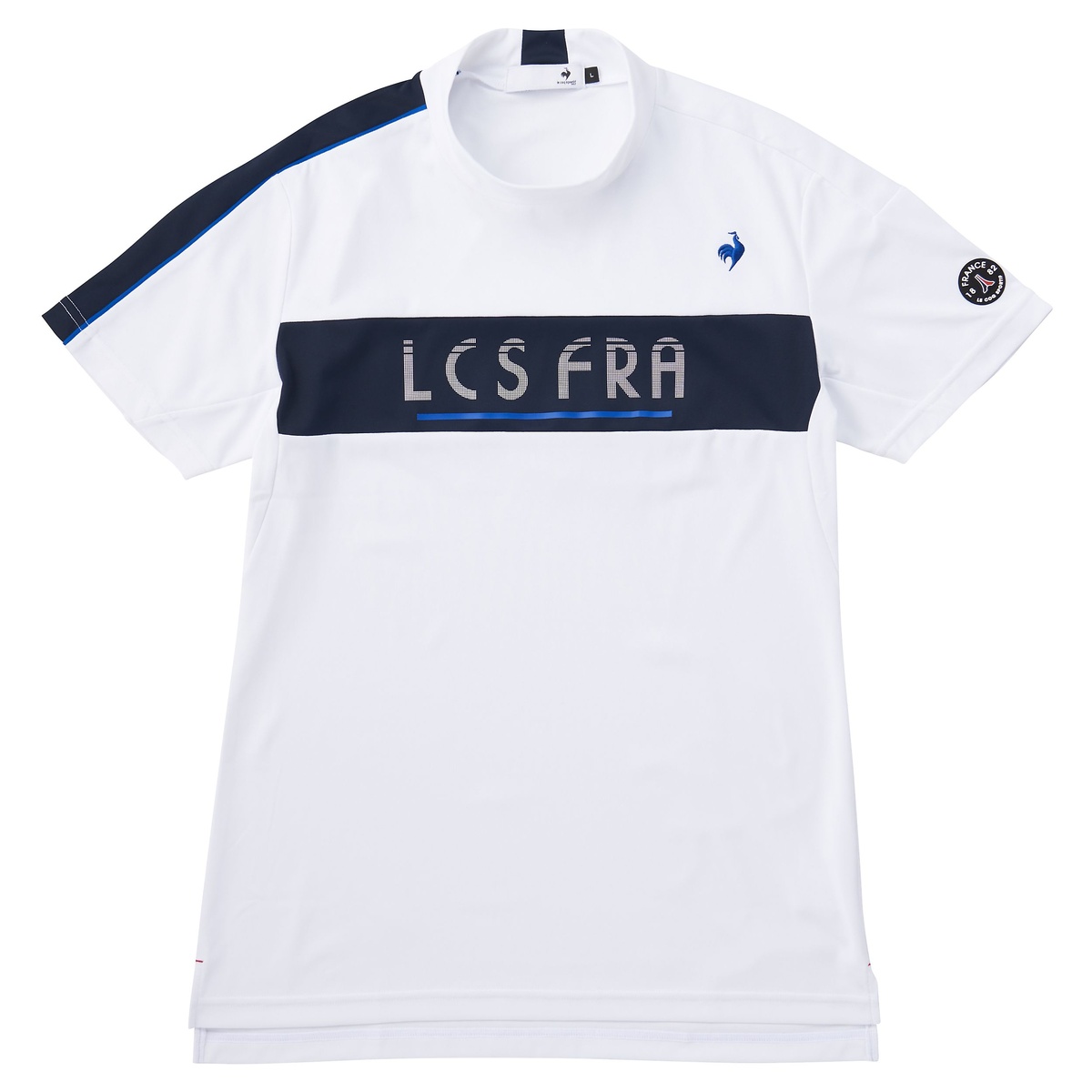 【ストレッチフォーサー】切替デザインモックネックシャツ