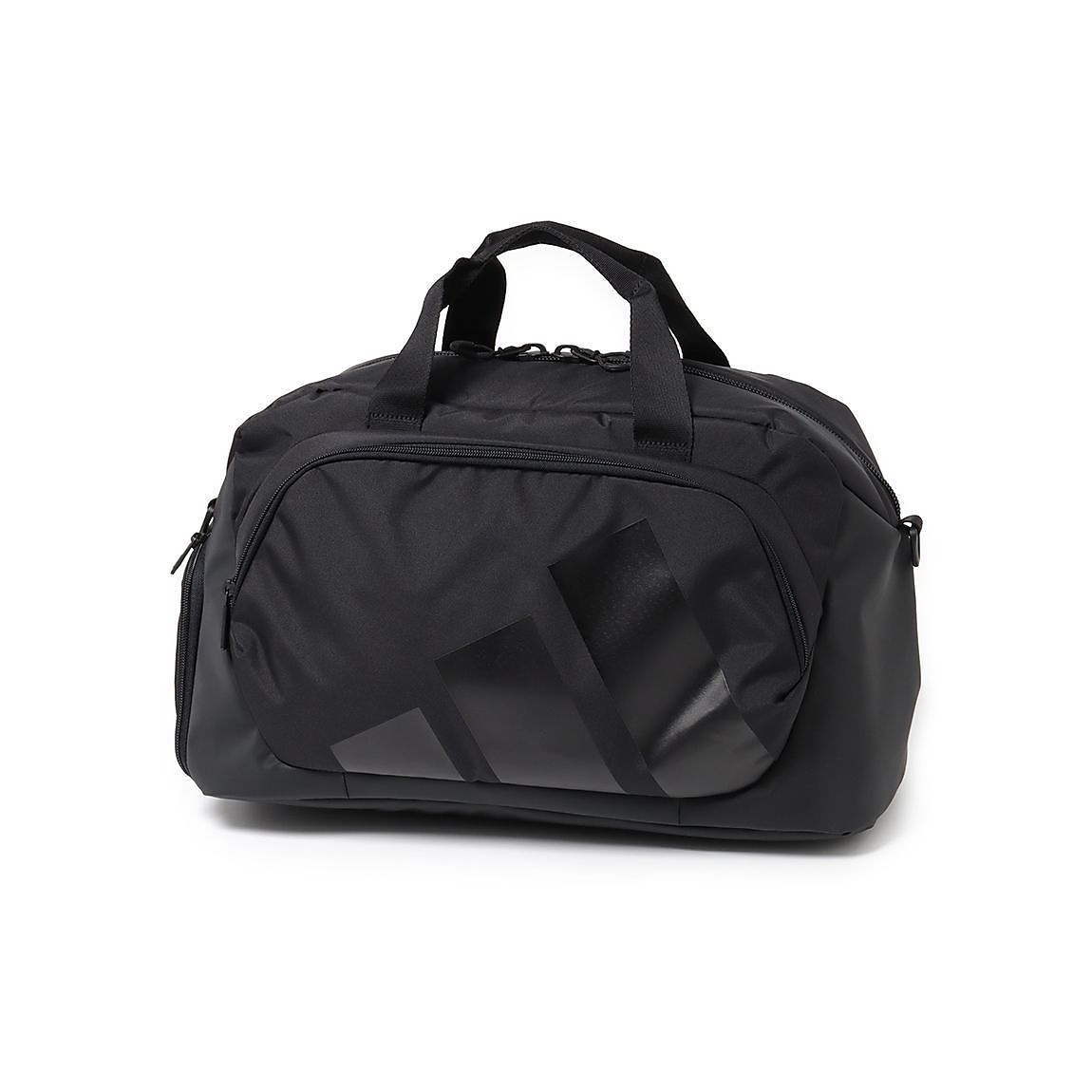 シューズポケットツキボールドロゴダッフルバッグ