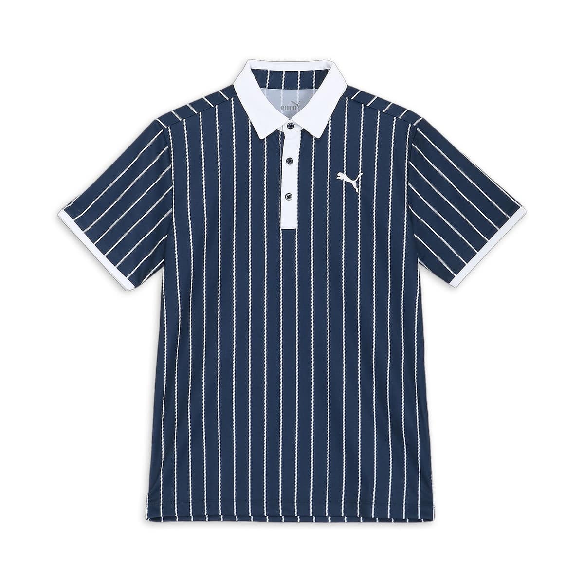 ゴルフ ストレッチカノコタテストライプAOPポロS/S