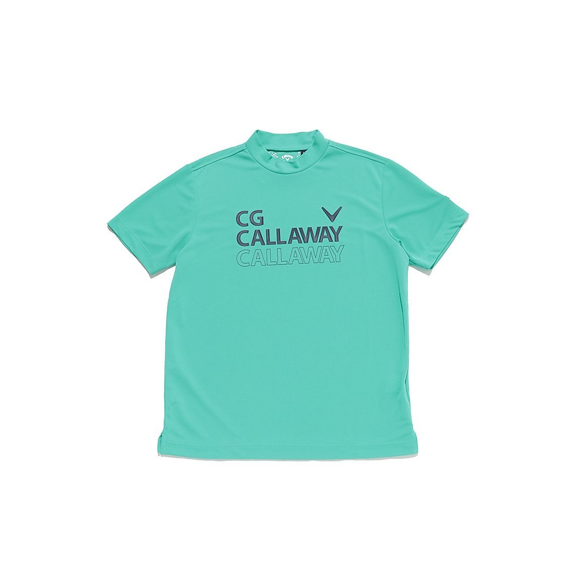 半袖モックネックシャツ