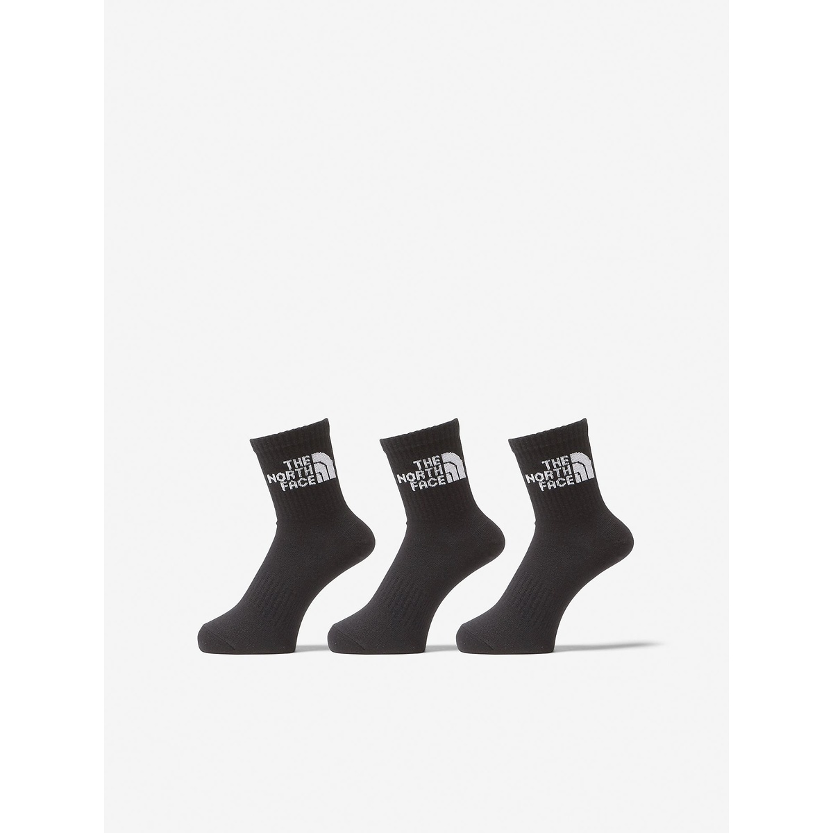 TNF Jacquard Logo 3P Crew (TNF ジャカード ロゴ 3P クルー)