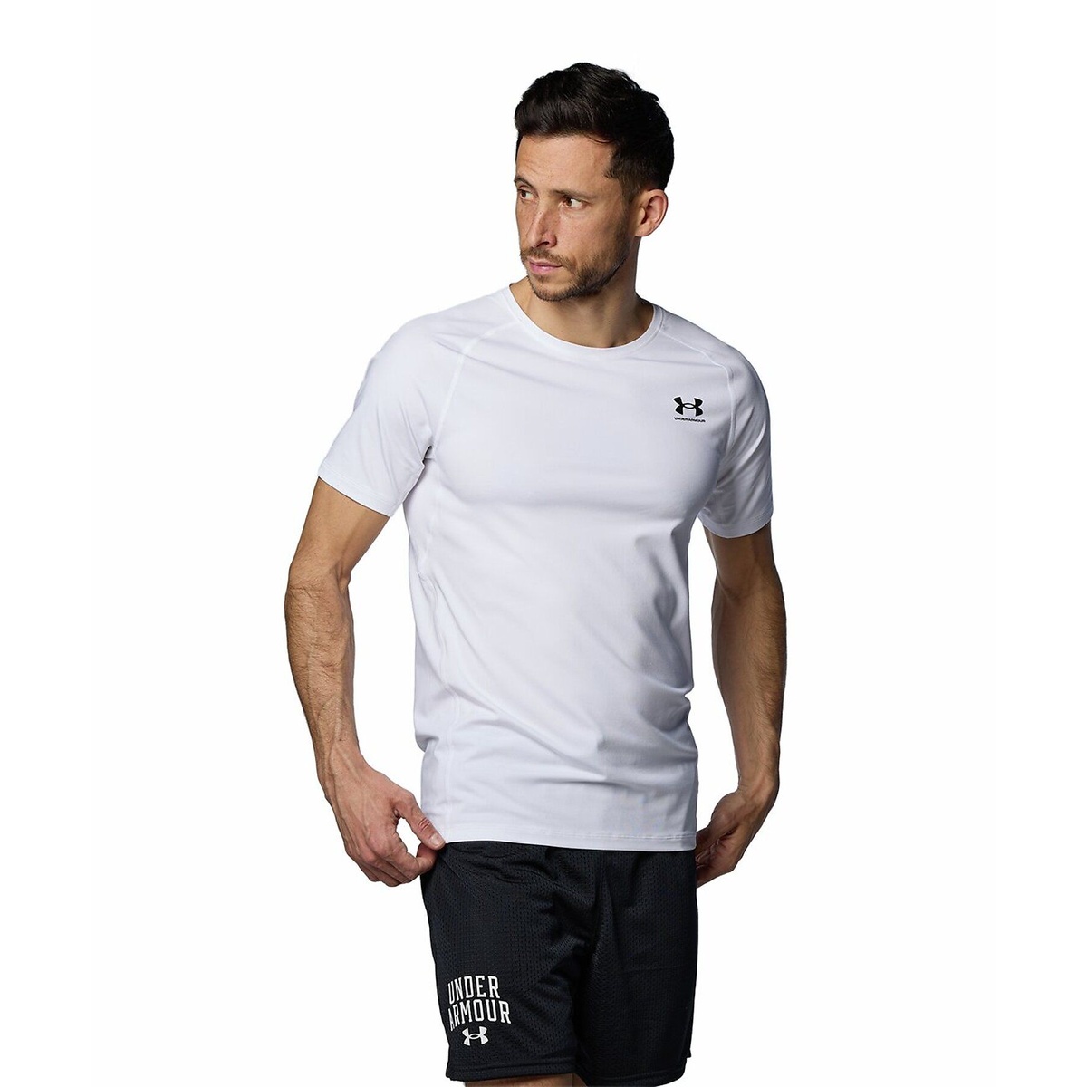 UA HEATGEAR FITTED SHORT SLEEVE SHIRT