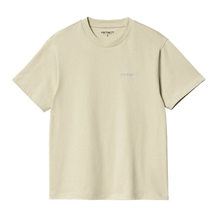 W S/S SCRIPT EMBROIDERY T-SHIRT