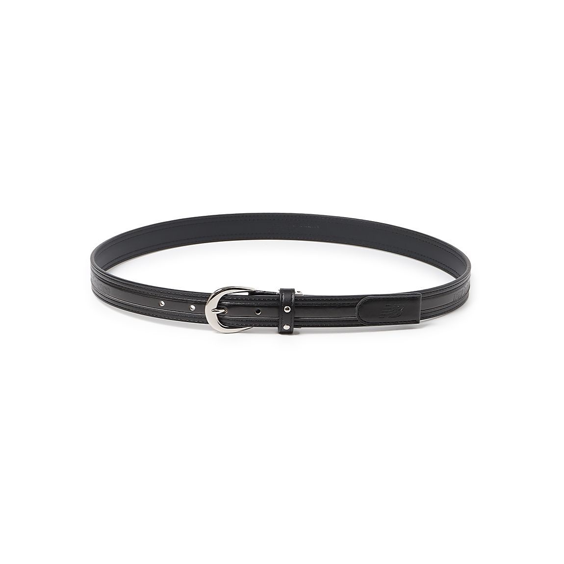 W　定番　合皮×エナメル　エンボスロゴ　ベルト　SP