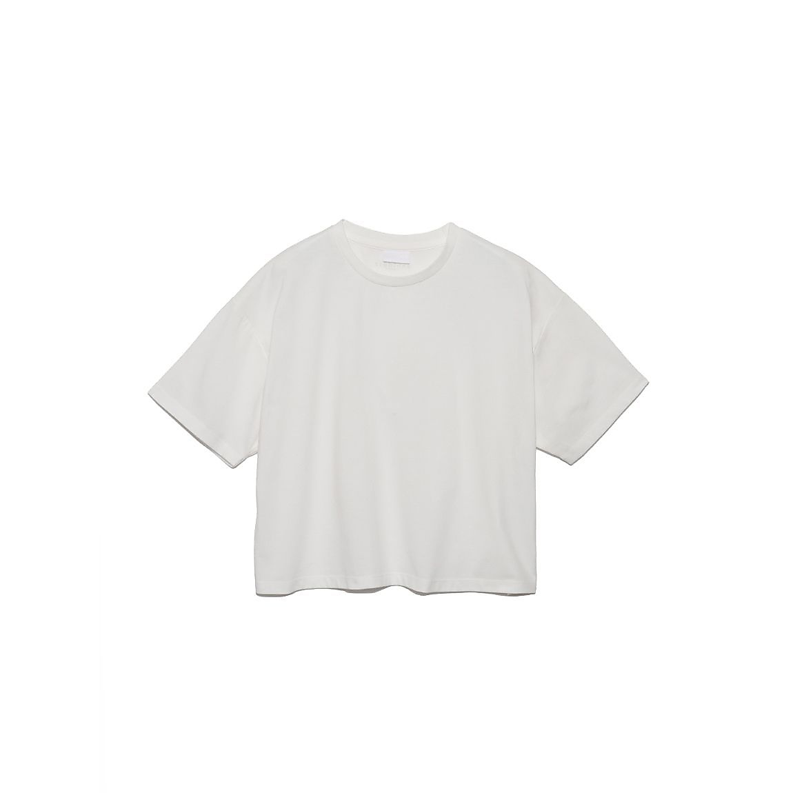 コットンポリエステル オーバークロップトTシャツLADIES