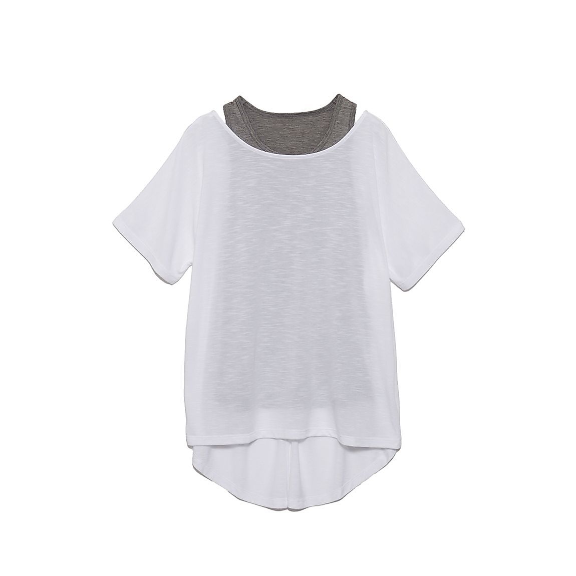 スラブ天竺×カチオン杢天竺 Tシャツ & タンク LADIES