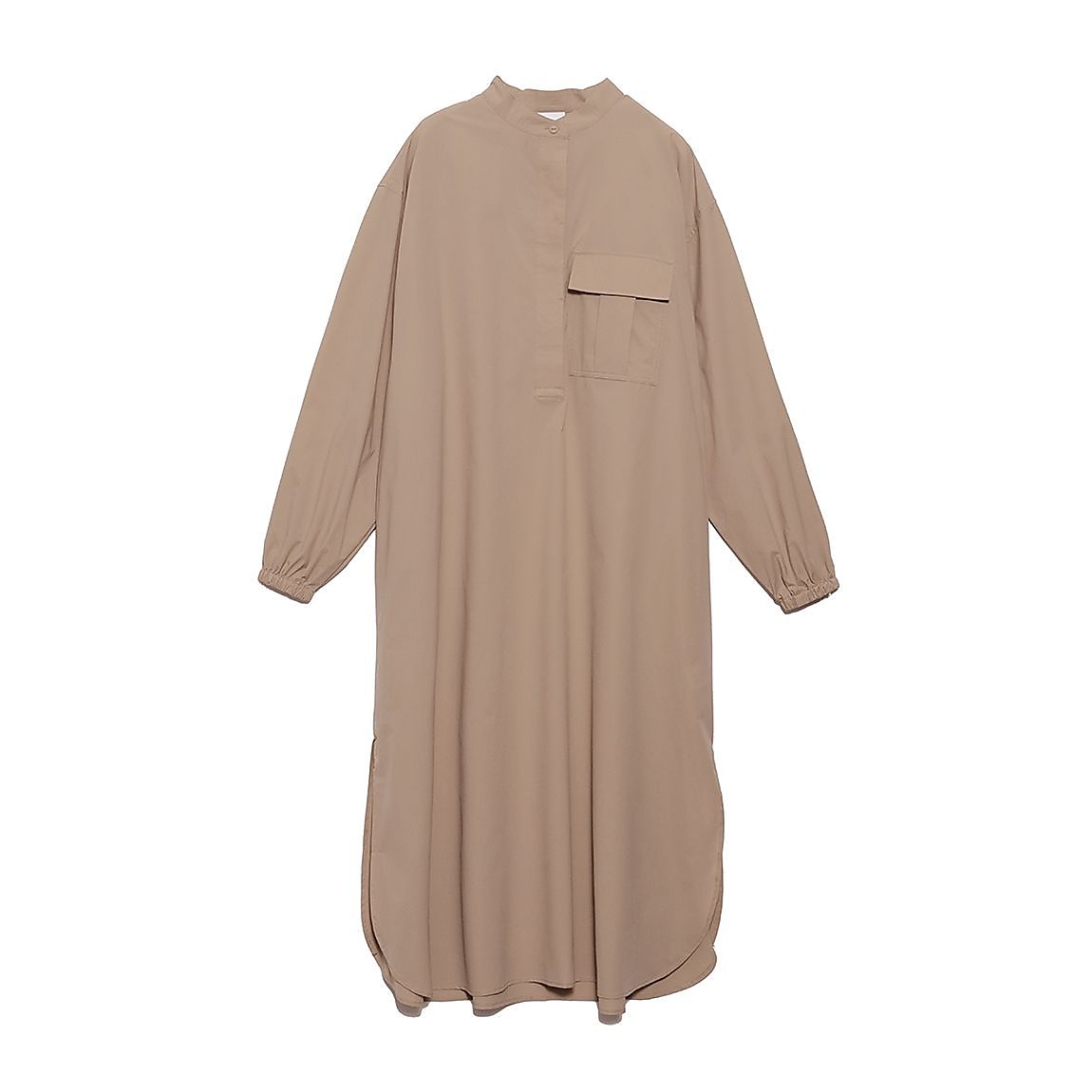 マイクロリップ バンドカラーワンピースLADIES