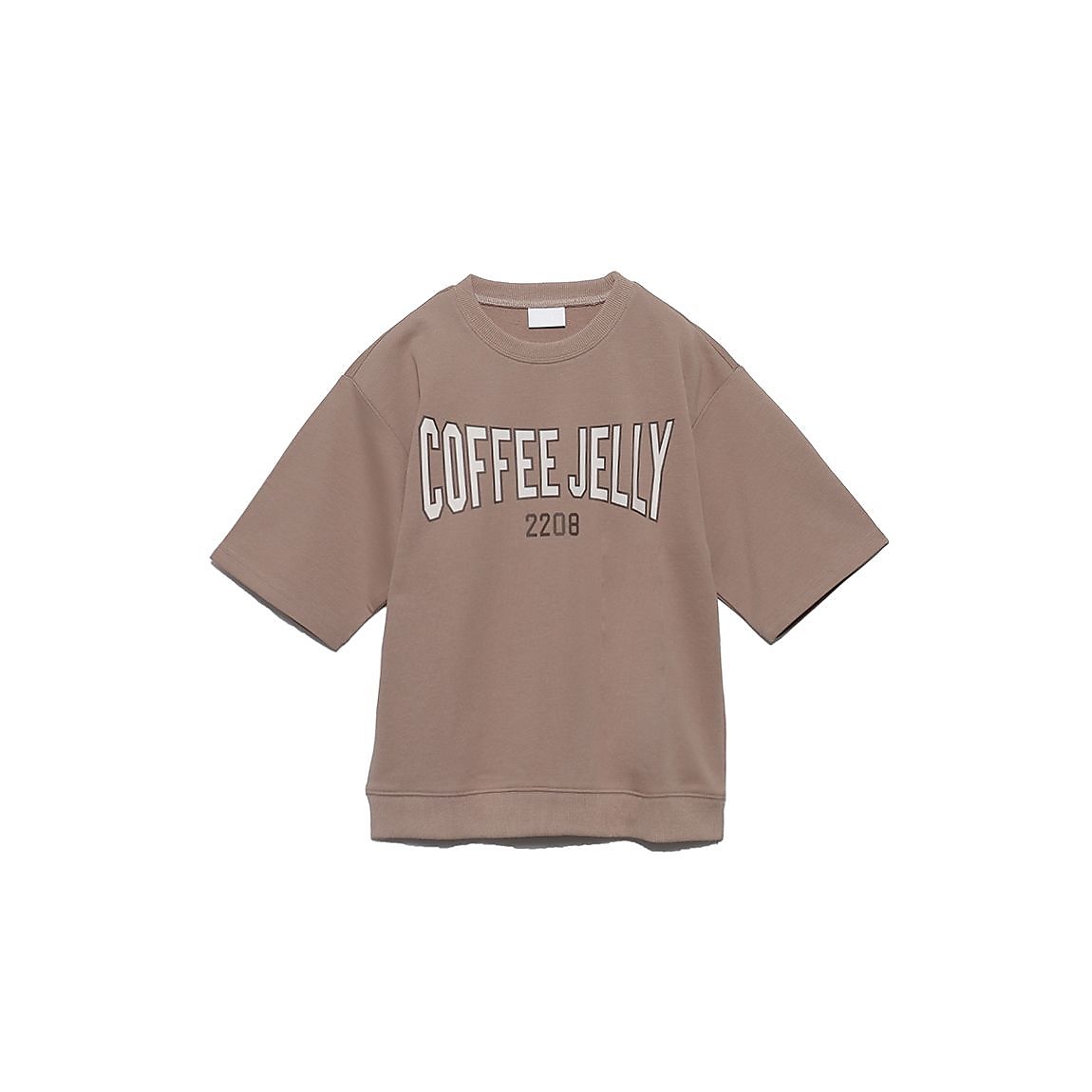 CVC裏毛スウェット クルーネック半袖ロゴJUNIOR