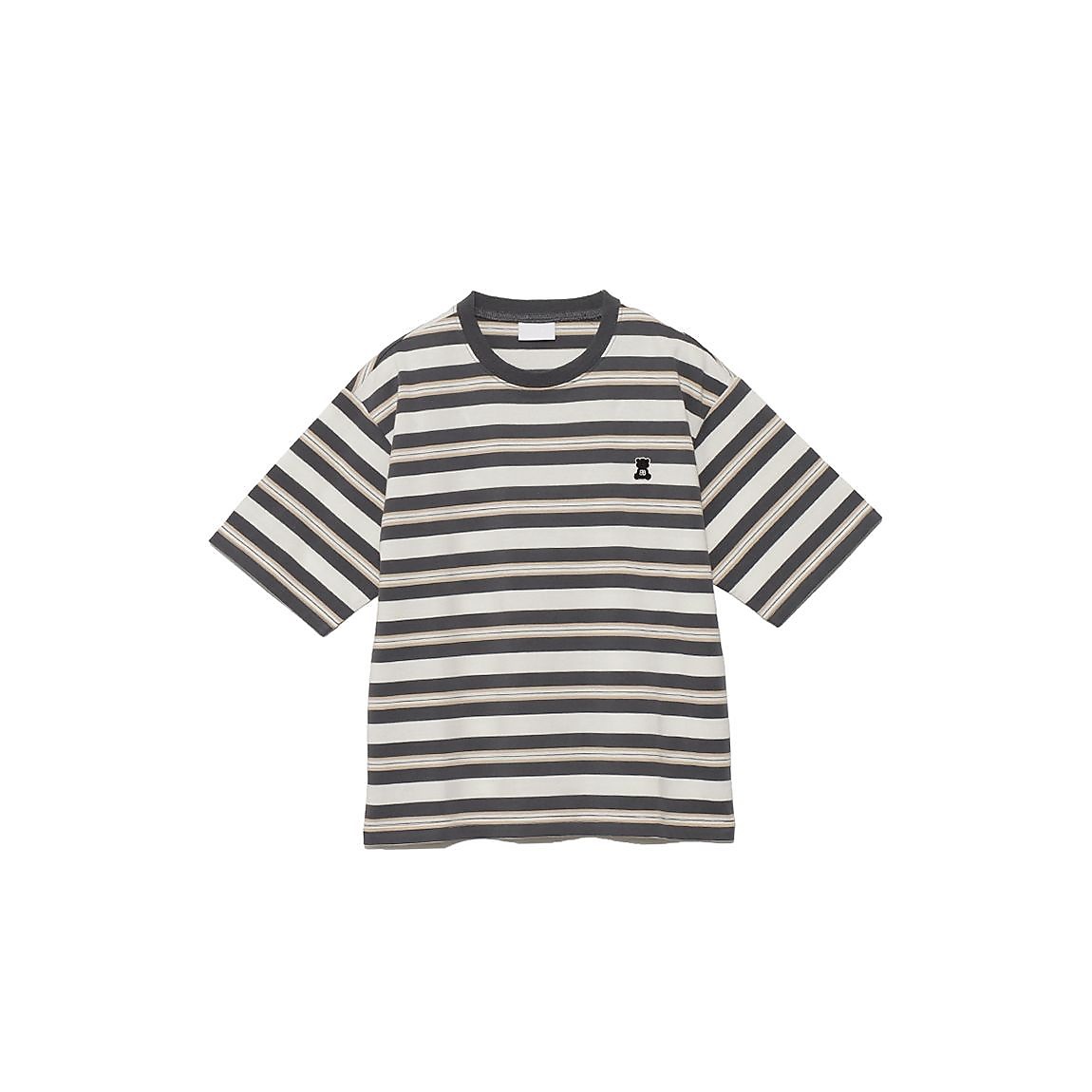 「Berry Bear」シリーズ マルチボーダーTシャツ JUNIOR