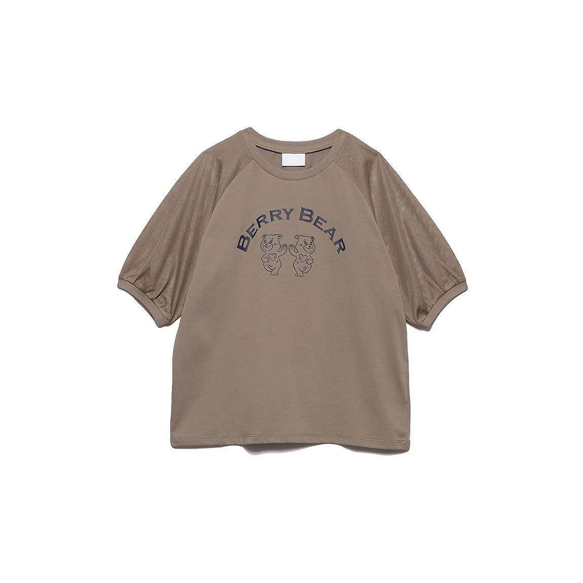 「Berry Bear」シリーズ 袖メッシュTシャツ GIRLS
