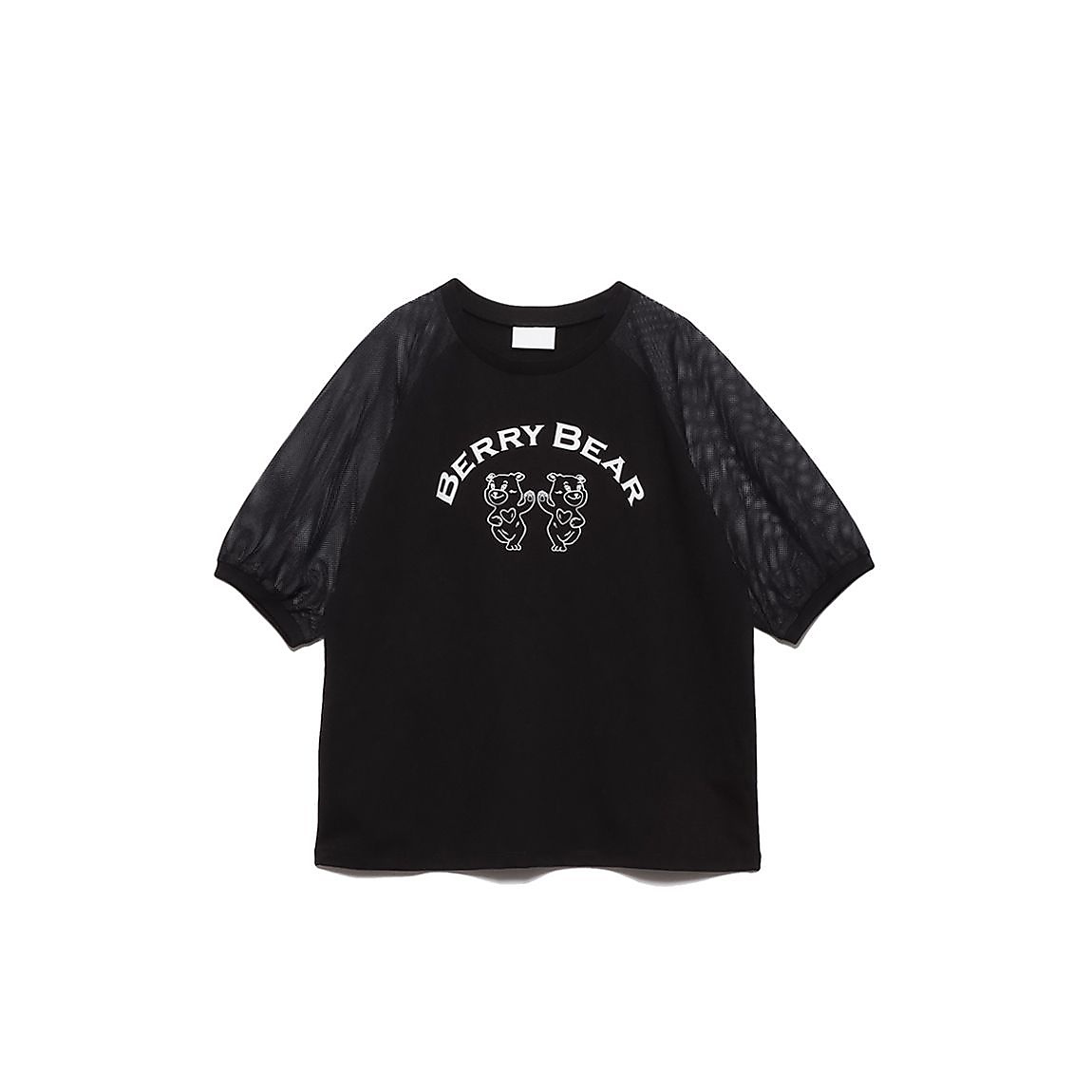 「Berry Bear」シリーズ 袖メッシュTシャツ GIRLS