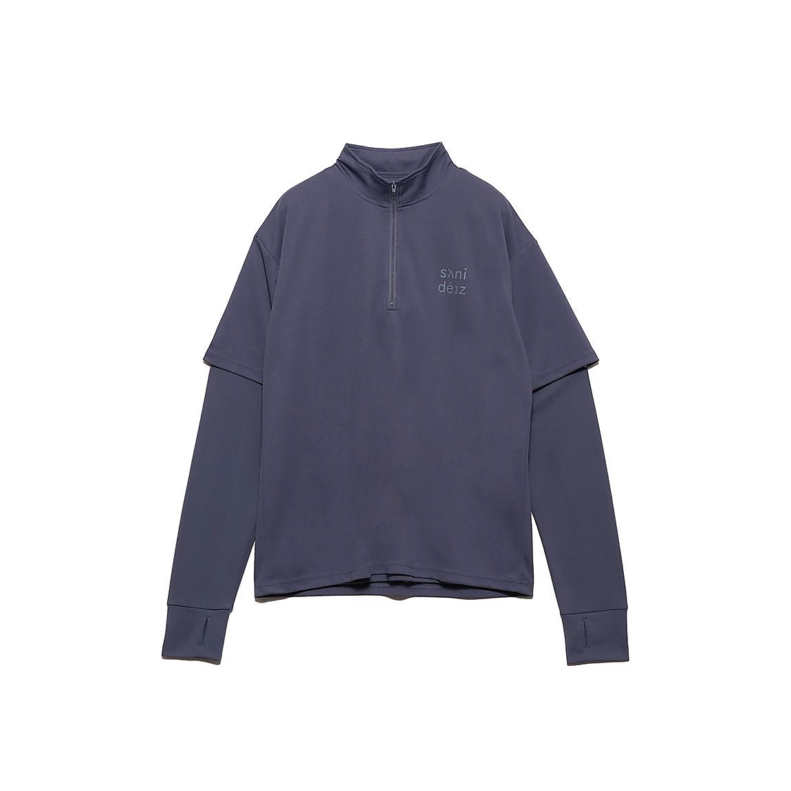 ハニカムメッシュスム-ス ハーフジップ＆長袖 MENS